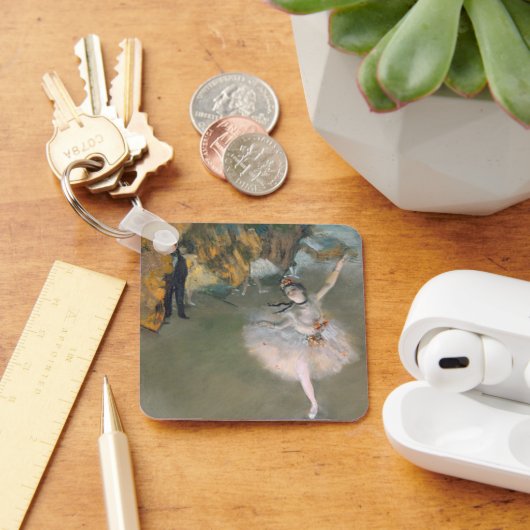 Edgar Degas | Der Star oder Tänzer auf der Bühne Schlüsselanhänger (Schreibtisch)