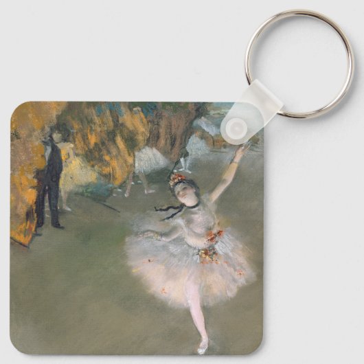 Edgar Degas | Der Star oder Tänzer auf der Bühne Schlüsselanhänger (Rückseite)
