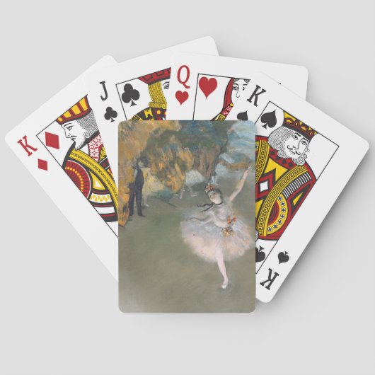 Edgar Degas | Der Star oder Tänzer auf der Bühne Spielkarten (Rückseite)