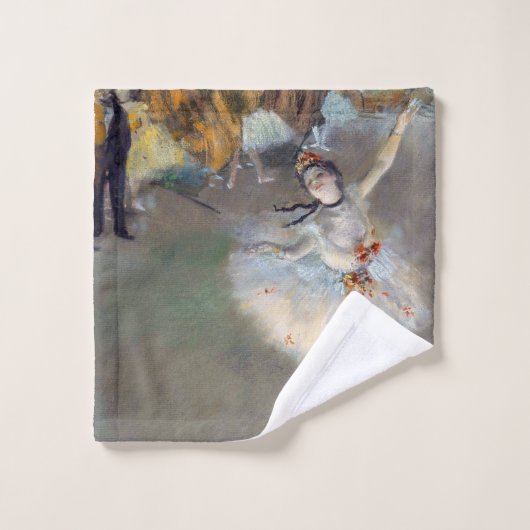 Edgar Degas - Der Star / Tänzer auf der Bühne Badhandtuch Set (Waschlappen)