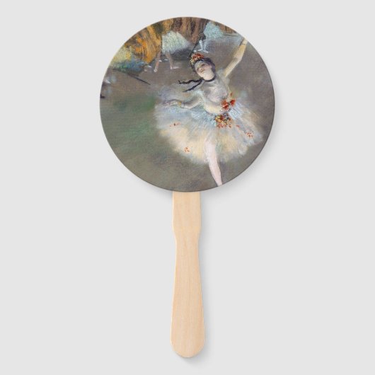 Edgar Degas - Der Star / Tänzer auf der Bühne Fächer (Rückseite)