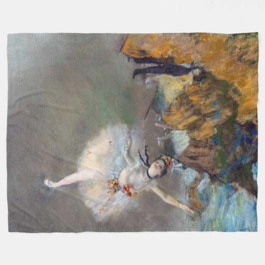 Edgar Degas - Der Star / Tänzer auf der Bühne Fleecedecke (Vorderseite (Horizontal))