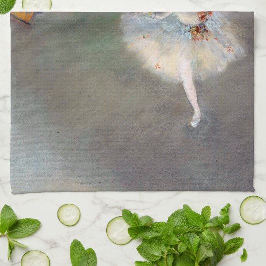 Edgar Degas - Der Star / Tänzer auf der Bühne Geschirrtuch (Gefaltet)