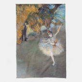 Edgar Degas - Der Star / Tänzer auf der Bühne Geschirrtuch (Vertikal)