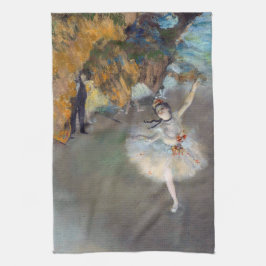 Edgar Degas - Der Star / Tänzer auf der Bühne Geschirrtuch