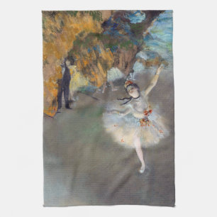 Edgar Degas - Der Star / Tänzer auf der Bühne Geschirrtuch