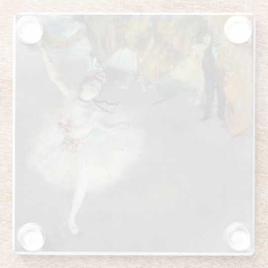 Edgar Degas - Der Star / Tänzer auf der Bühne Glasuntersetzer (Rückseite)