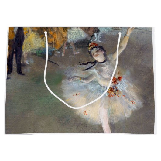 Edgar Degas - Der Star / Tänzer auf der Bühne Große Geschenktüte (Vorderseite)