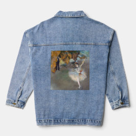 Edgar Degas - Der Star / Tänzer auf der Bühne Jeansjacke