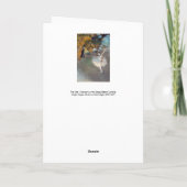 Edgar Degas - Der Star / Tänzer auf der Bühne Karte (Rückseite)