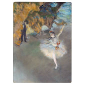 Edgar Degas - Der Star / Tänzer auf der Bühne Klemmbrett (Rückseite)