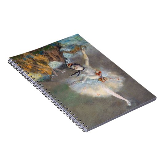 Edgar Degas - Der Star / Tänzer auf der Bühne Notizblock (Rechte Seite)