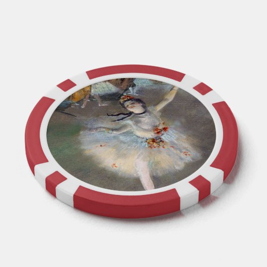 Edgar Degas - Der Star / Tänzer auf der Bühne Pokerchips (Einzeln)