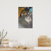 Edgar Degas - Der Star / Tänzer auf der Bühne Poster (Küche)
