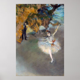 Edgar Degas - Der Star / Tänzer auf der Bühne Poster