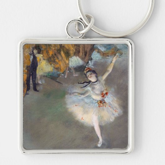 Edgar Degas - Der Star / Tänzer auf der Bühne Schlüsselanhänger (Vorne)