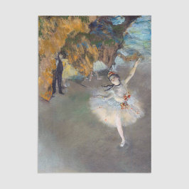 Edgar Degas - Der Star / Tänzer auf der Bühne Seidenpapier