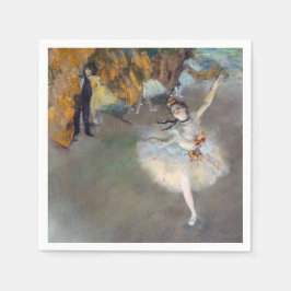 Edgar Degas - Der Star / Tänzer auf der Bühne Serviette