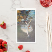 Edgar Degas - Der Star / Tänzer auf der Bühne Serviette (Beispiel)