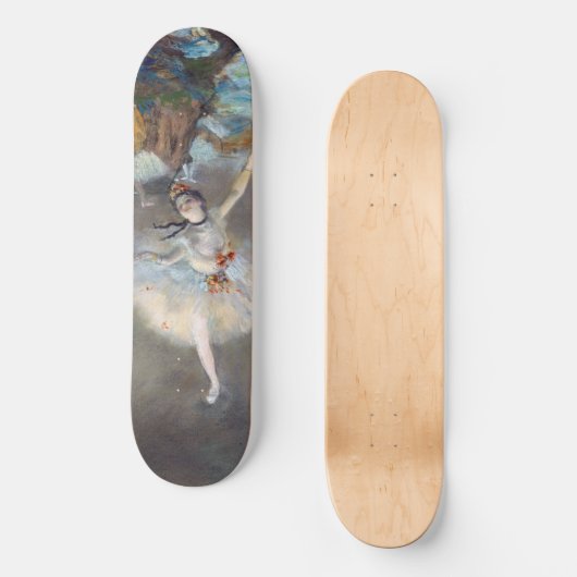 Edgar Degas - Der Star / Tänzer auf der Bühne Skateboard (Vorderseite)