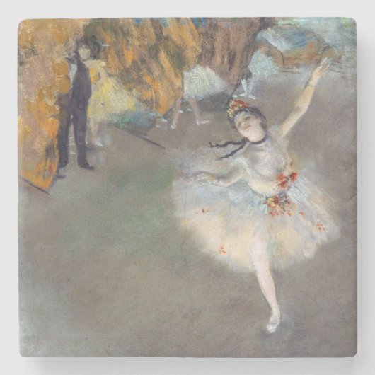 Edgar Degas - Der Star / Tänzer auf der Bühne Steinuntersetzer (Vorderseite)