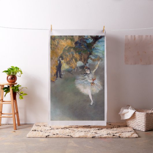 Edgar Degas - Der Star / Tänzer auf der Bühne Stoff (Beispiel)