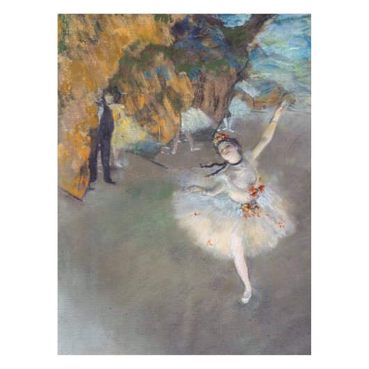 Edgar Degas - Der Star / Tänzer auf der Bühne Tischdecke (Vorderseite)