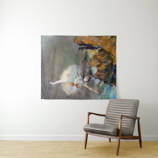Edgar Degas - Der Star / Tänzer auf der Bühne Wandteppich (Beispiel (Horizontal))