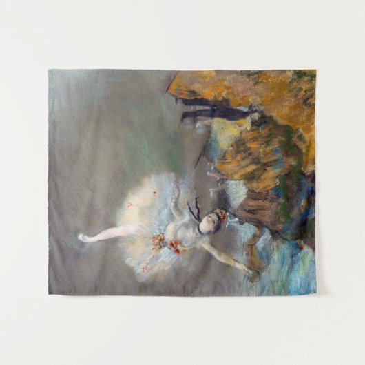 Edgar Degas - Der Star / Tänzer auf der Bühne Wandteppich (Vorderseite (Horizontal))