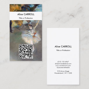 Edgar Degas - Der Stern - QR Code Visitenkarte