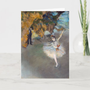 Edgar Degas - Der Stern / Tänzerin auf der Bühne Karte