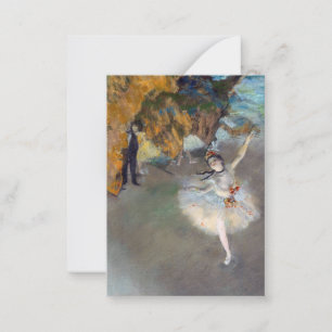 Edgar Degas - Der Stern / Tänzerin auf der Bühne Mitteilungskarte