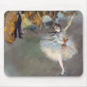 Edgar Degas - Der Stern / Tänzerin auf der Bühne Mousepad