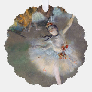 Edgar Degas - Der Stern / Tänzerin auf der Bühne Ornament Karte
