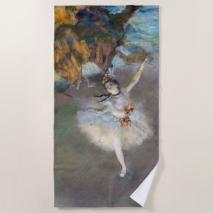 Edgar Degas - Der Stern / Tänzerin auf der Bühne Strandtuch