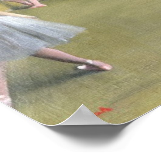 Edgar Degas | Der Tanzfoyer an der Oper Poster (Ecke)