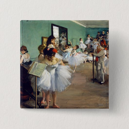 Edgar Degas - Der Tanzunterricht Button (Vorderseite)