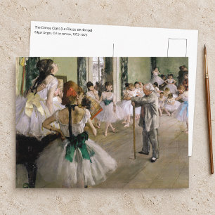Edgar Degas - Der Tanzunterricht Postkarte
