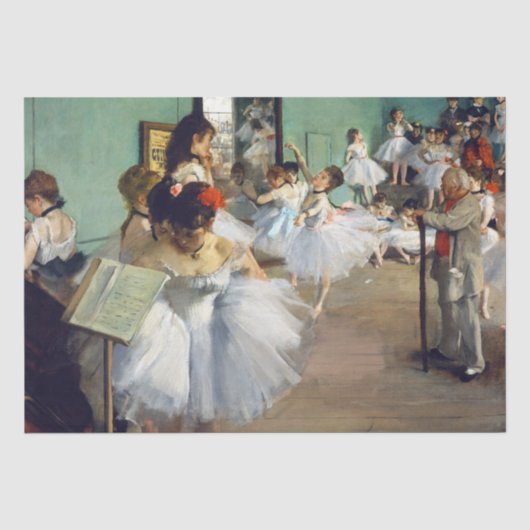 Edgar Degas - Der Tanzunterricht Seidenpapier (Vorderseite)
