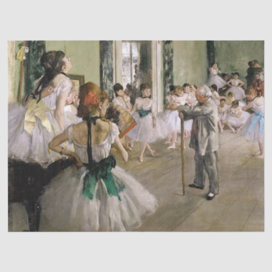 Edgar Degas - Der Tanzunterricht Seidenpapier (Vorderseite)