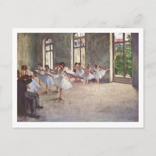 Edgar Degas | Die Ballett-Probe Postkarte (Vorderseite)