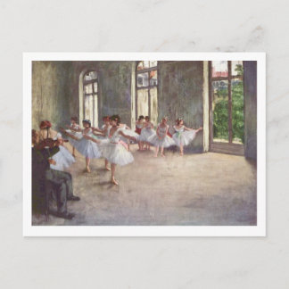 Edgar Degas | Die BallettProbe | Neue Adresse Ankündigungspostkarte