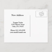 Edgar Degas | Die BallettProbe | Neue Adresse Ankündigungspostkarte (Rückseite)