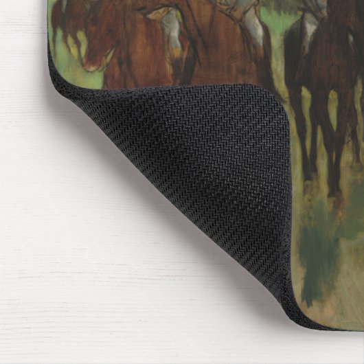 Edgar Degas| Die Fahrer Mousepad (Ecke)