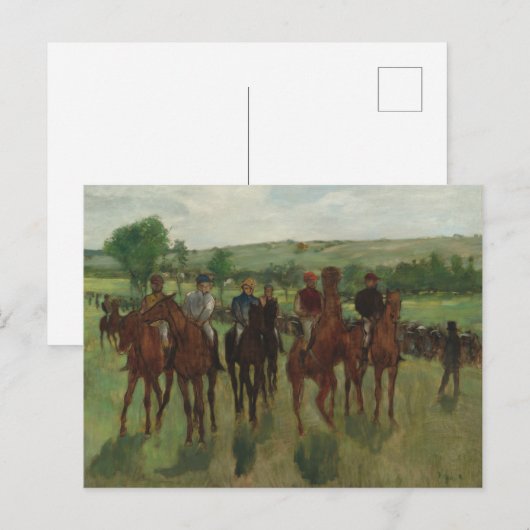 Edgar Degas | Die Fahrer Postkarte (Vorne/Hinten)