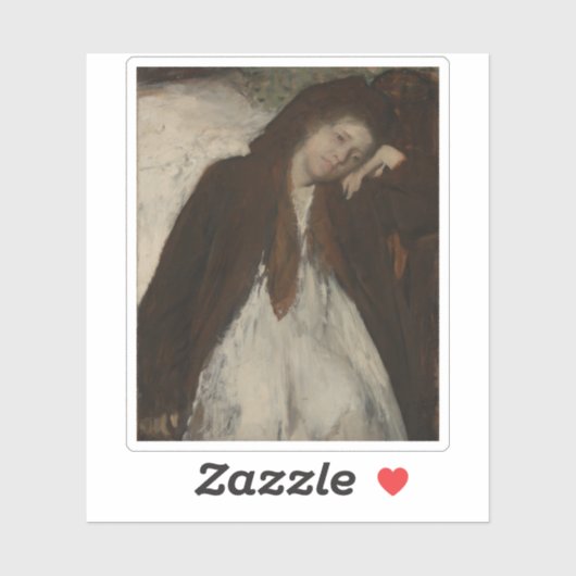 Edgar Degas - Die Genugtuung Aufkleber (Blatt)