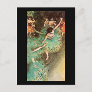 Edgar Degas Die Grüne Tänzerin Postkarte