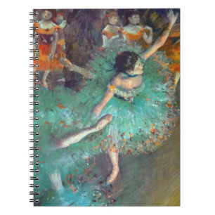 Edgar Degas - Die grünen Tänzer - Balletttanz Notizblock