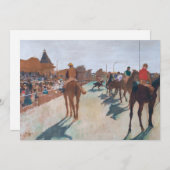 Edgar Degas - Die Parade Dankeskarte (Vorne/Hinten)