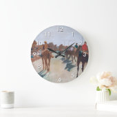 Edgar Degas - Die Parade Große Wanduhr (Zuhause)